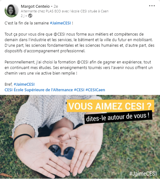 Margot-CENTEIO-LinkedIn-apprenante-CESI-Caen